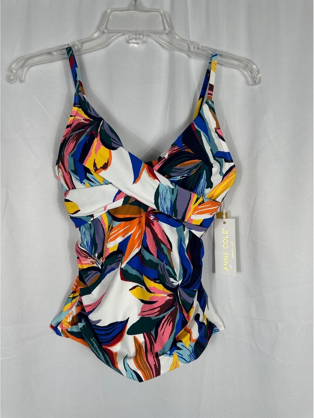 Anne Cole Multicolor Women's Swimsuit Tankini Top Size 32C/34B